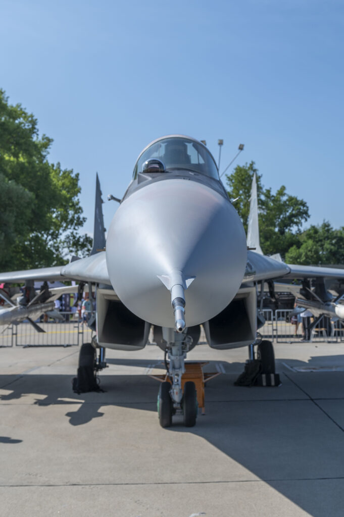 Samoloty MiG-29 w 23. Bazie Lotnictwa Taktycznego podczas festynu lotniczego