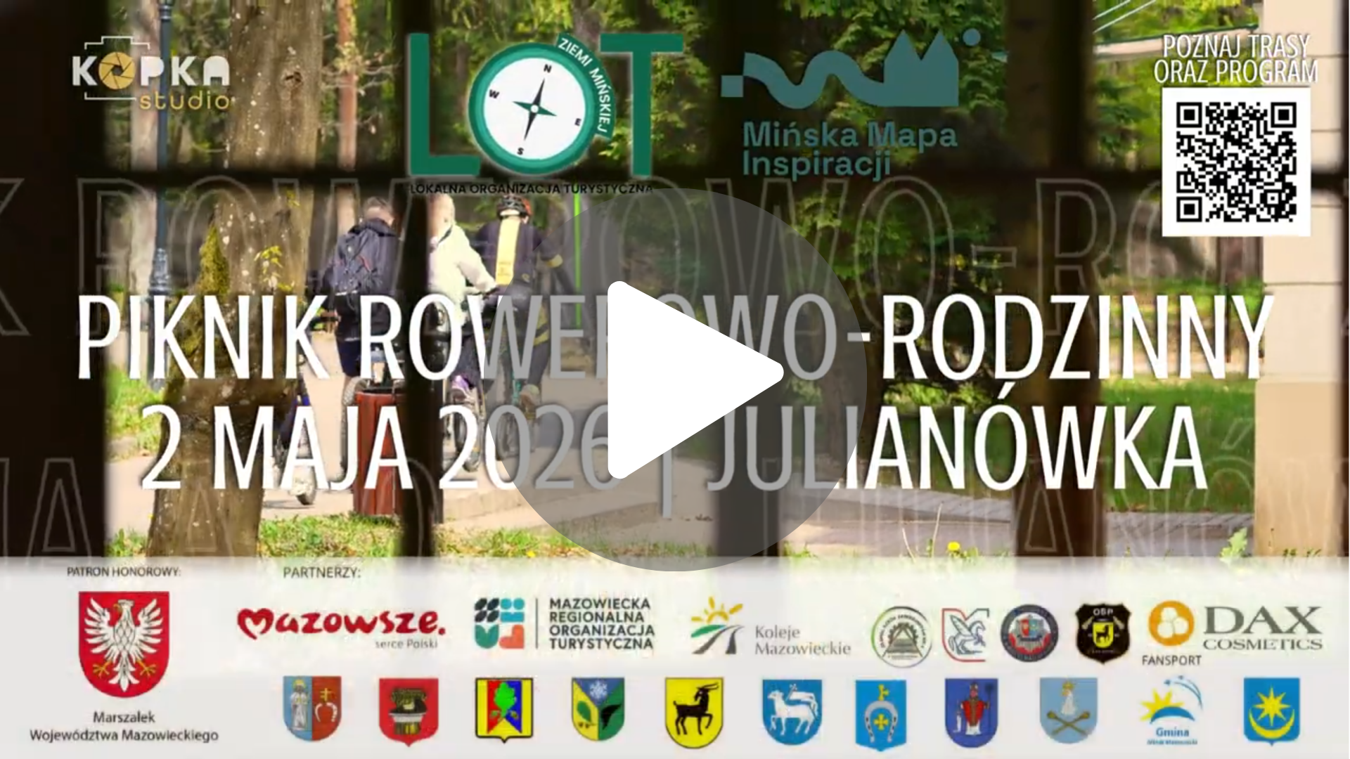 wideo promujące Wielką Inaugurację szlaków rowerowych Mińskiej Mapy Inspiracji